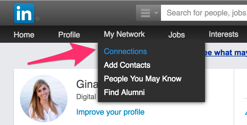 linkedin, my network, connections