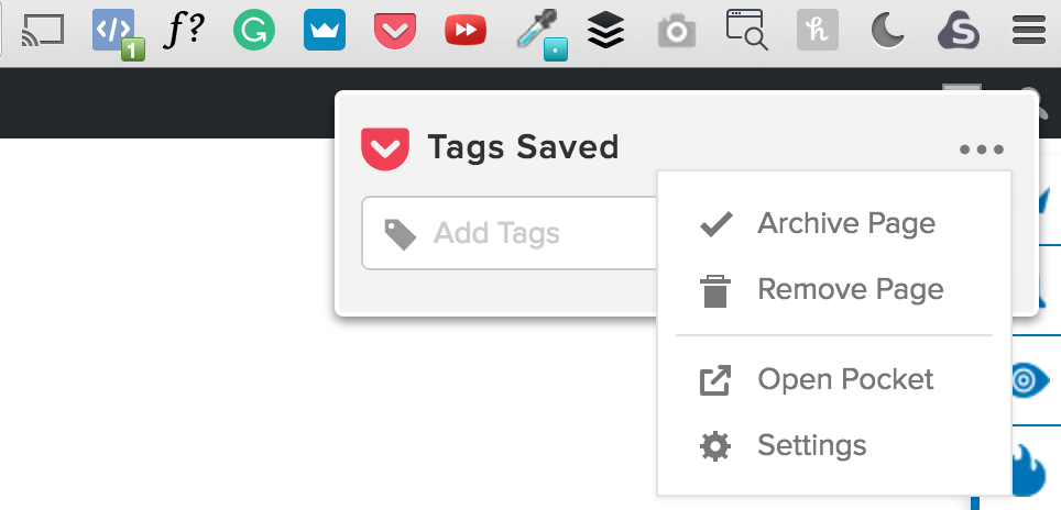 save to pocket chrome extension