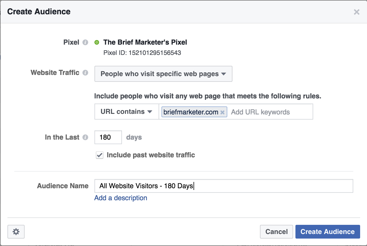 create custom facebook audience